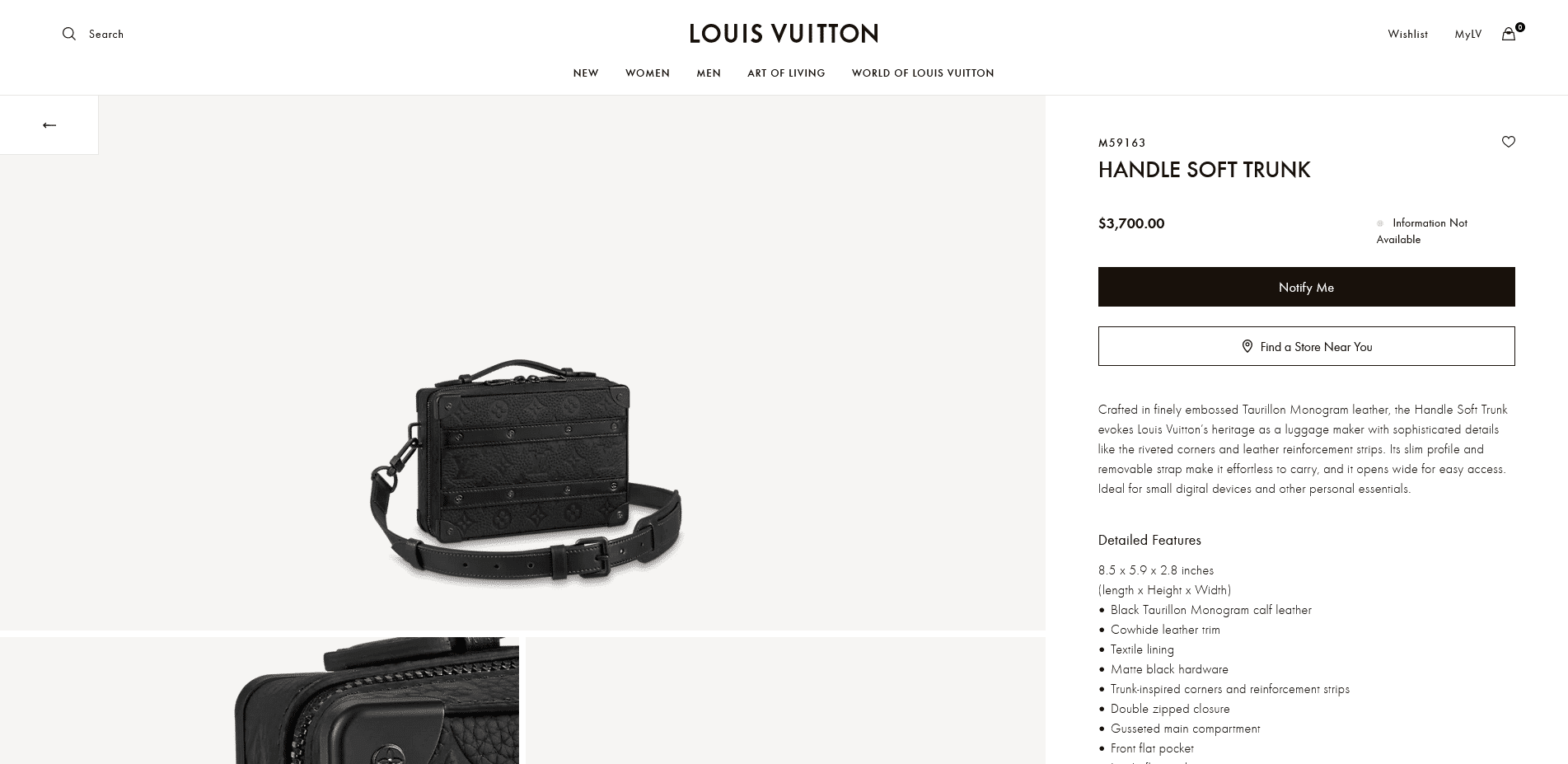 Louis Vuitton Handle Soft Trunk (M59163)